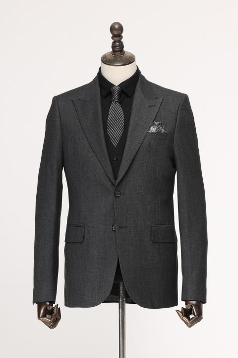 Slim Fit Suit Gray - Image 4