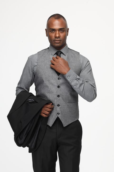 Slim Fit Suit Black - Image 3