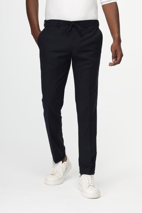 Slim Fit Classic Pants Dark Blue