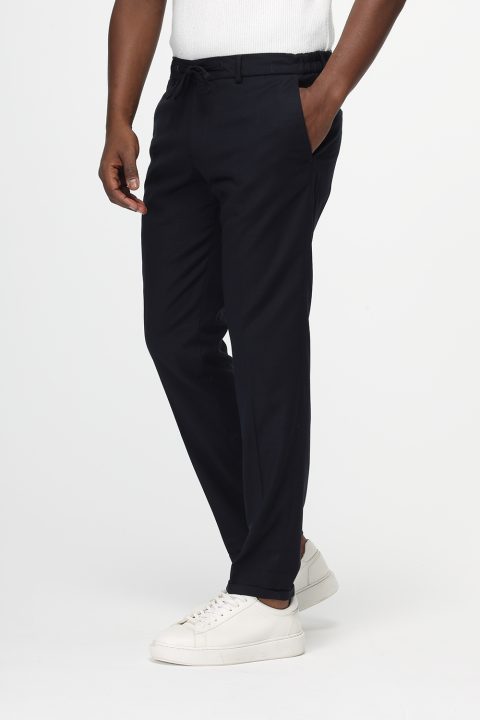 Slim Fit Classic Pants Dark Blue - Image 3