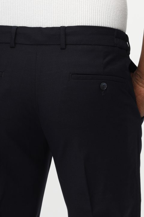 Slim Fit Classic Pants Dark Blue - Image 5