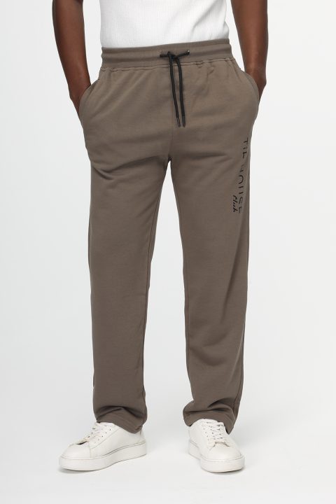 Regular Fit Sweat Pants Brown