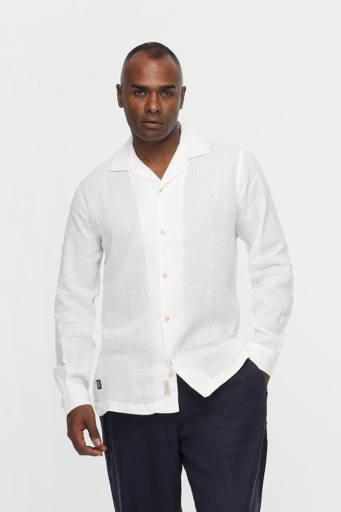 New Fit Linen Shirt Off White