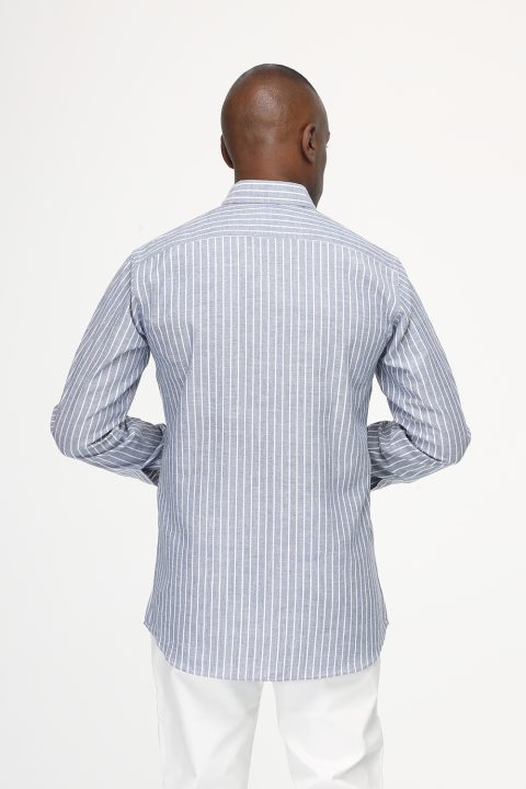 New Fit Shirt Dark Blue - Image 4