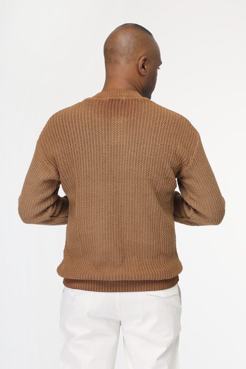 Regular Fit Pullover Brown - Image 3