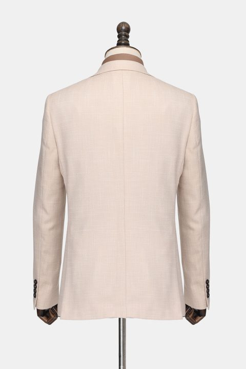 Slim Fit Suit Beige - Image 4