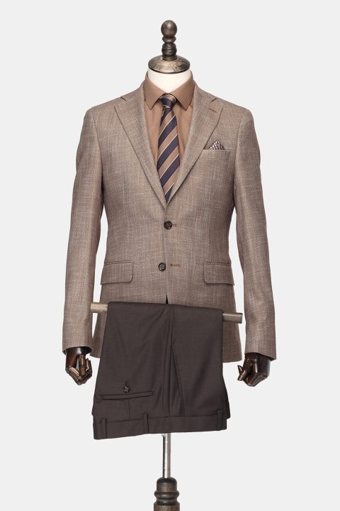 Slim Fit Suit Beige