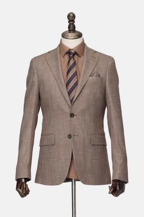 Slim Fit Suit Beige - Image 3
