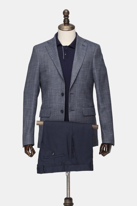 Slim Fit Suit Blue