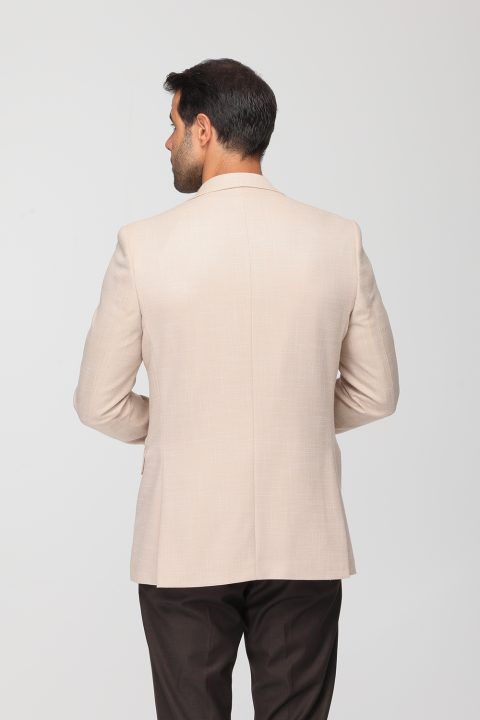 Slim Fit Suit Beige - Image 4