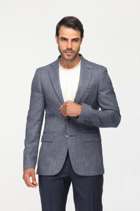 Slim Fit Suit Blue - Image 3