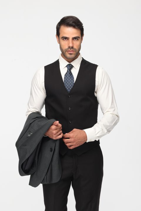 Slim Fit Suit Green - Image 3