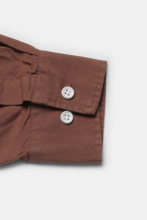 New Fit Shirt Oxford Orange 100% Cotton - Image 4