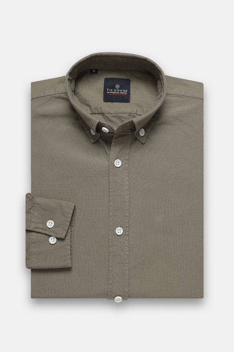 New Fit Shirt Oxford Green 100% Cotton