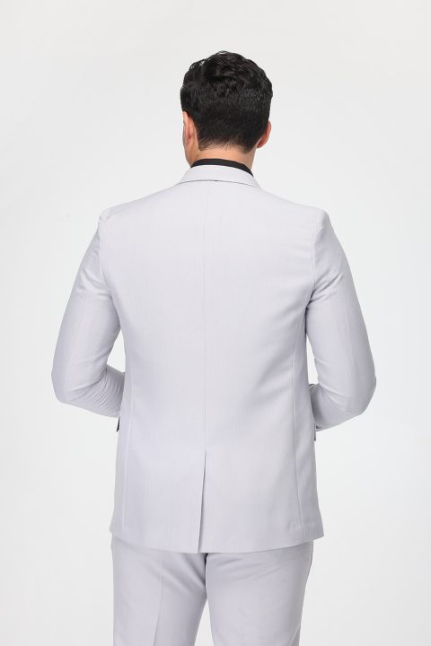 Slim Fit Suit Light Gray - Image 5