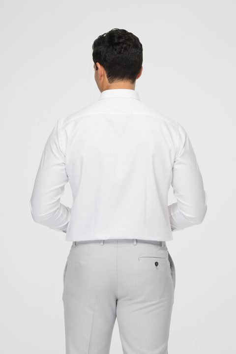 Slim Fit Shirt Oxford White 100% Cotton - Image 3