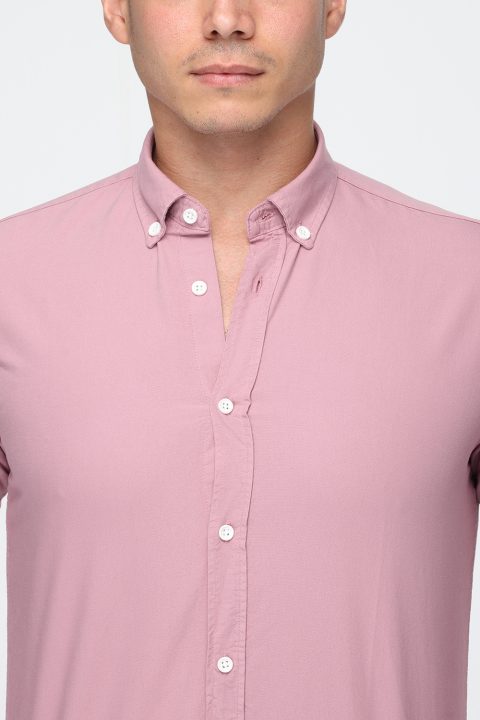 New Fit Shirt Oxford Pink 100% Cotton - Image 5