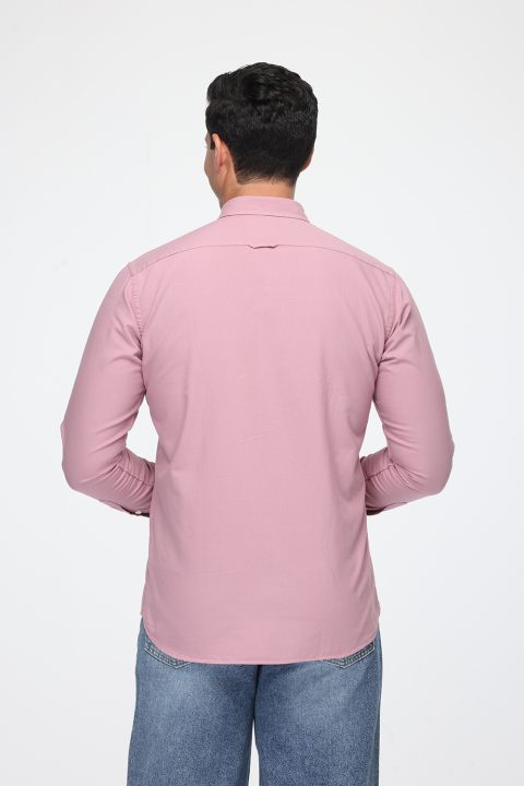 New Fit Shirt Oxford Pink 100% Cotton - Image 6