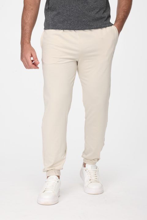 Regular Fit Sports Pants Beige