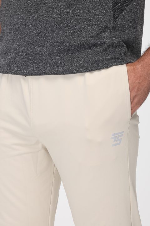 Regular Fit Sports Pants Beige - Image 4