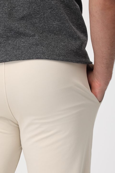 Regular Fit Sports Pants Beige - Image 5