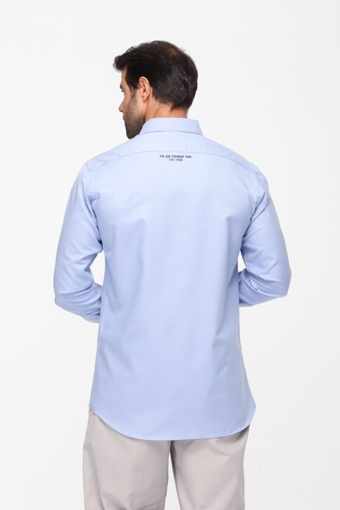 New Fit Shirt Light Blue - Image 3