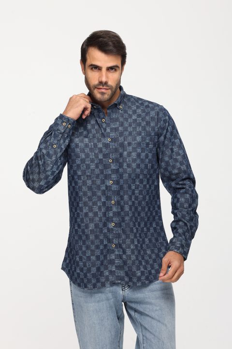 New Fit Shirt Jeans Dark Blue