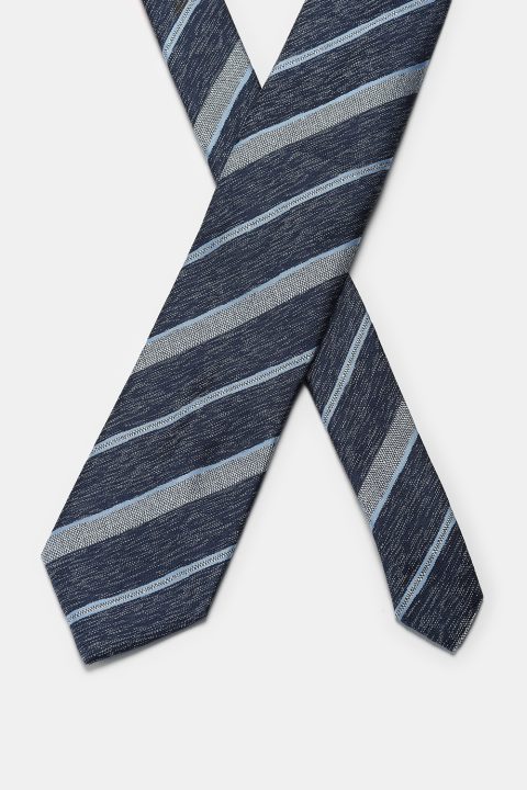 Stripe Tie 7 cm Dark Blue - Image 2