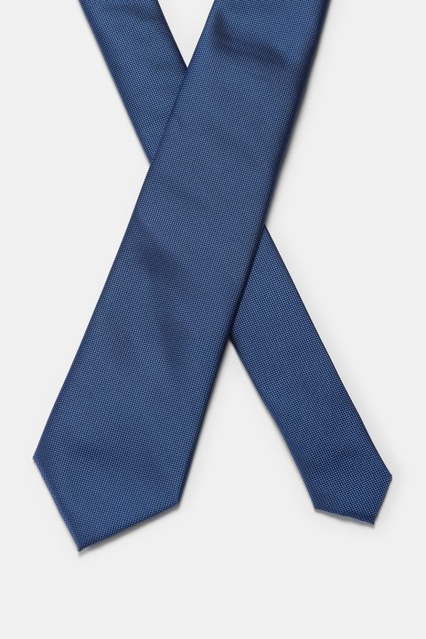 Jacquard Tie 7 cm Blue - Image 2