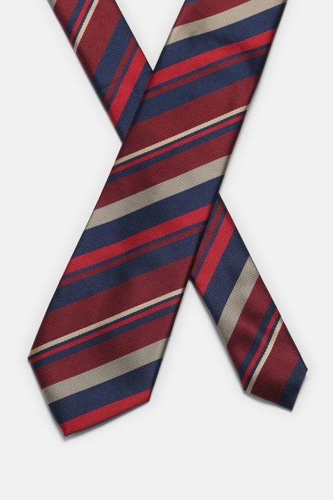 Stripe Tie 7 cm Red - Image 2