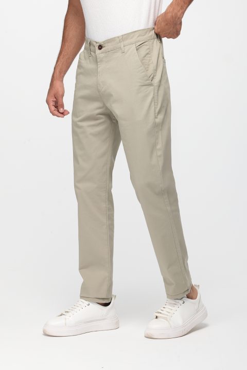 Slim Fit Chino Light Green - Image 3