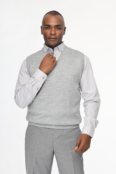 Regular Fit Gilet Gray