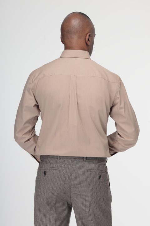 Classic Shirt Regular Fit Beige - Image 3