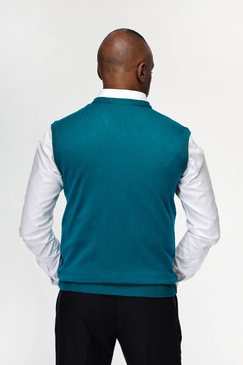 Regular Fit Gilet Green - Image 3