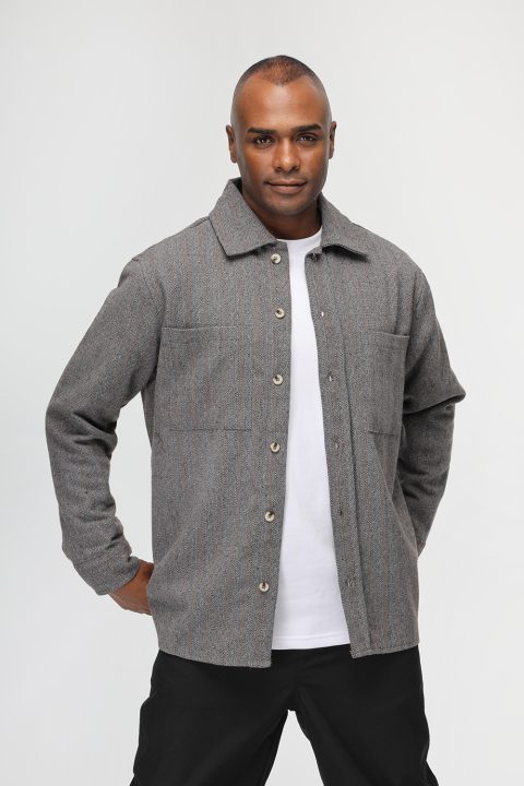 Relax Fit Over Shirt Gray