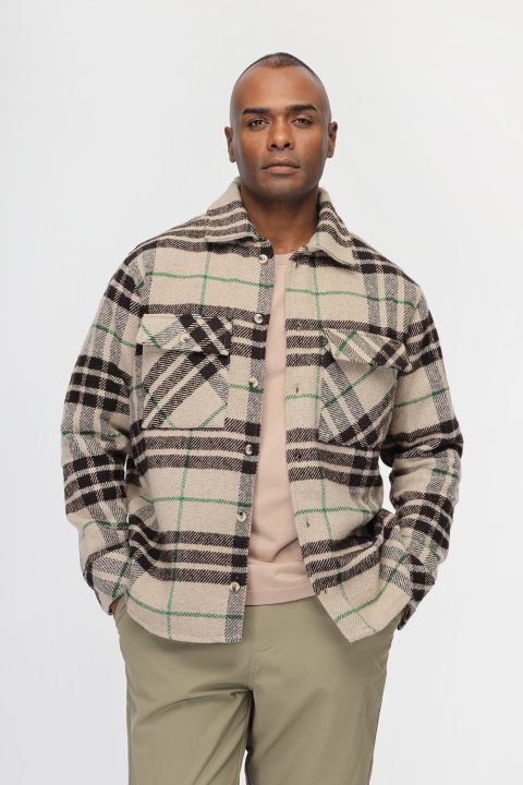 Relax Fit Over Shirt Beige