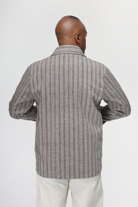 Relax Fit Over Shirt Brown - Image 3