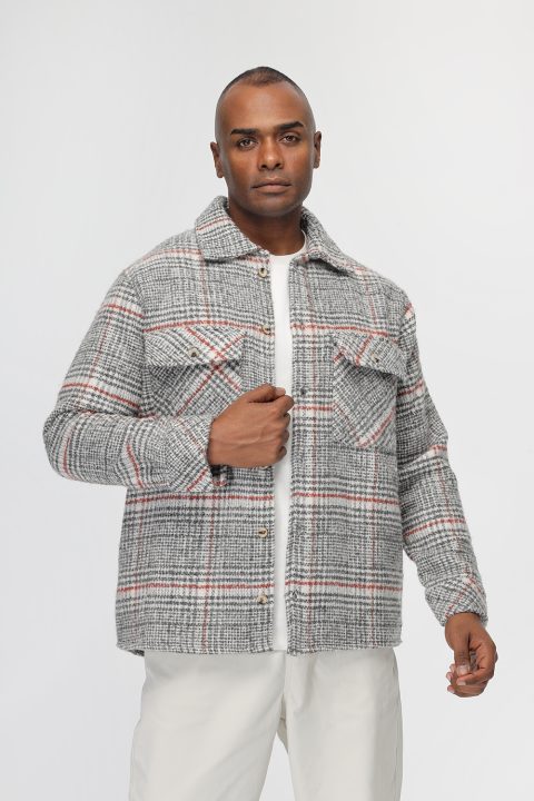 Relax Fit Over Shirt Gray