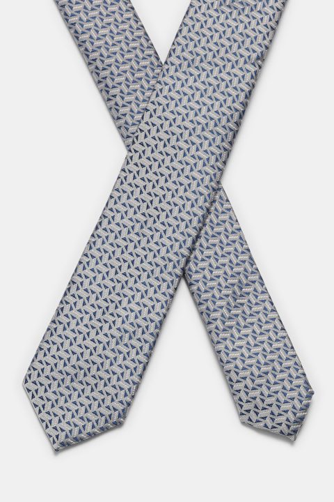 Jacquard Tie 7 cm Blue - Image 2