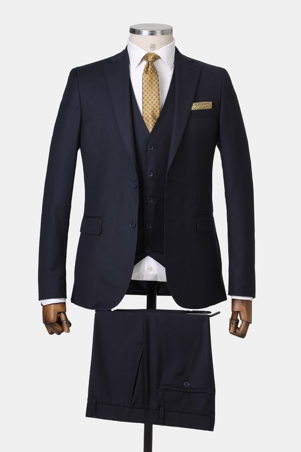 Slim Fit Suit Dark Blue - TIE HOUSE